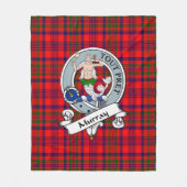 Murray Dysart van Tulloch Clan Badge Tartan Fleece Deken (Voorkant)