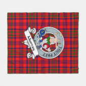 Murray Dysart van Tulloch Clan Badge Tartan Fleece Deken (Voorkant (Horizontaal))