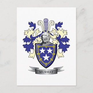 Murray Family Crest Coat of Arms Briefkaart