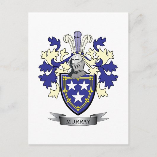 Murray Family Crest Coat of Arms Briefkaart (Voorkant)