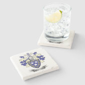 Murray Family Crest Coat of Arms Stenen Onderzetter (Zijkant)