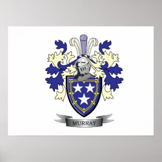 Murray Family Crest Coat. Poster