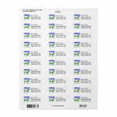 Murray grijs NMGR adreslabel Etiket (Full Sheet)