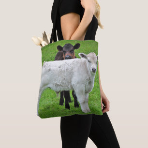 Murray Grijze kalveren (typische landelijke scène Tote Bag