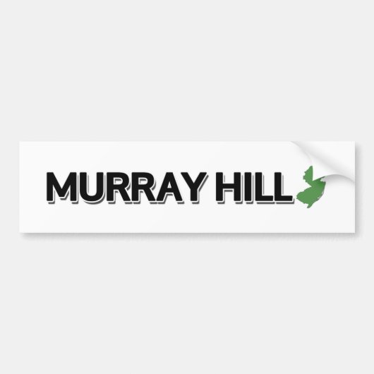 Murray Hill, New Jersey Bumpersticker (Voorkant)