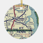 Murray KY  Map Keramisch Ornament (Voorkant)