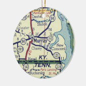 Murray KY  Map Keramisch Ornament (Links)