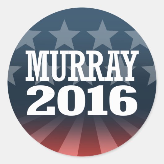 Murray - Patty Murray 2016 Ronde Sticker (Voorkant)