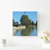 Murray, Renmark Foreshore, Wall Clock Vierkante Klok (Huis)