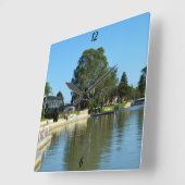 Murray, Renmark Foreshore, Wall Clock Vierkante Klok (Hoek)