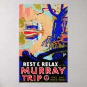 Murray River Australian Travel Poster (Voorkant)