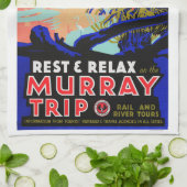 Murray River Australian Travel Theedoek (Gevouwen)