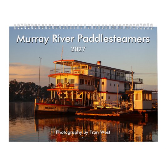 Murray River Paddlestoomboten 2027 kalender (Hoes)