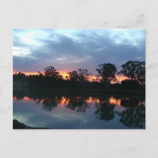 Murray River Sunset Briefkaart (Voorkant)