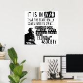 Murray Rothbard Anti-War Libertarian Poster (Thuiskantoor)