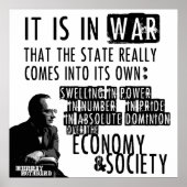Murray Rothbard Anti-War Libertarian Poster (Voorkant)