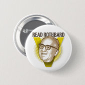 Murray Rothbard Button (Voorkant /achterkant)
