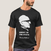 Murray Rothbard Enemy of the State Anarchy T-shirt (Voorkant)