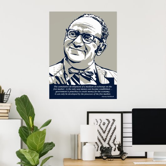Murray Rothbard Poster (Thuiskantoor)