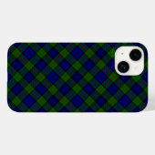 Murray tartan-blauw Case-Mate iPhone case (Achterkant (horizontaal))