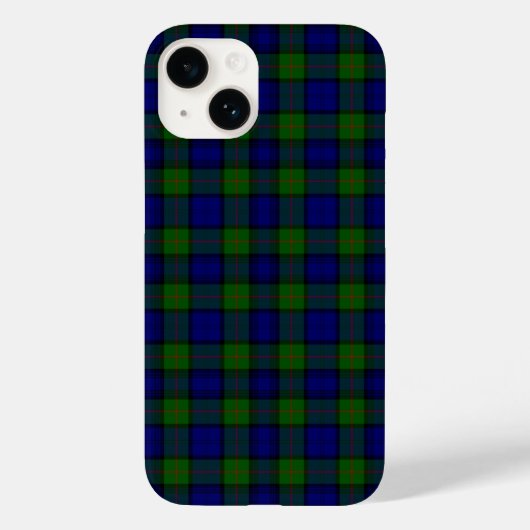 Murray tartan-blauw Case-Mate iPhone case (Achterkant)