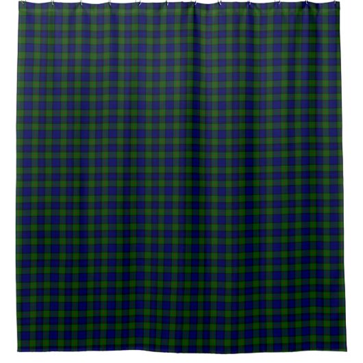 Murray tartan-blauw douchegordijn (Voorkant)