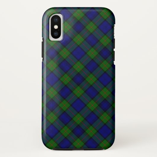 Murray tartan blauw groen geruit Case-Mate iPhone case (Achterkant)