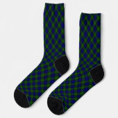 Murray tartan blauw groen geruit sokken (Links)