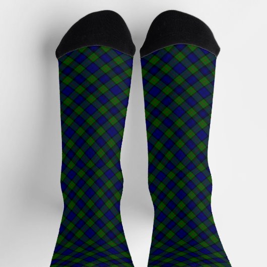 Murray tartan blauw groen geruit sokken (Top)