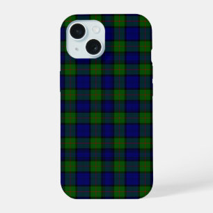 Murray tartan blauw groen ruit iPhone 15 case