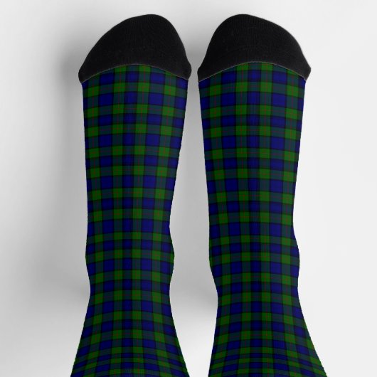 Murray tartan blauw groen ruit sokken (Top)