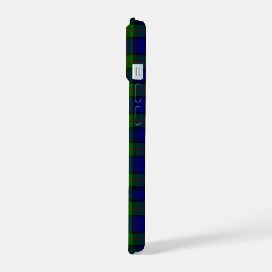 Murray tartan-blauw iPhone 15 case (Linkerkant)