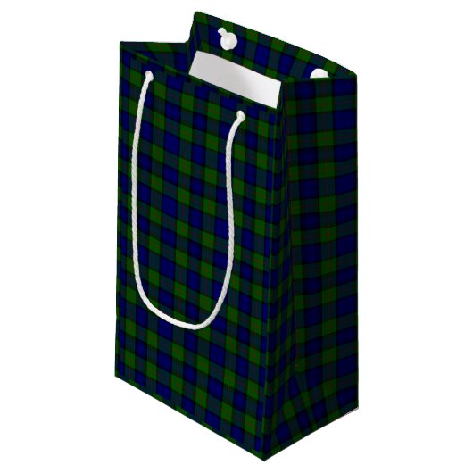 Murray tartan-blauw klein cadeauzakje (Voorkant Gekanteld)
