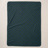 Murray tartan-blauw sherpa deken (Voorkant)