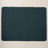 Murray tartan-blauw sherpa deken (Voorkant (horizontaal))