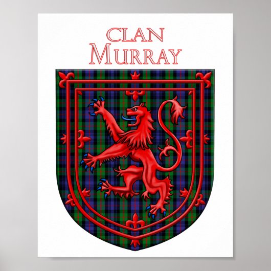 Murray Tartan Scottish Play Lion Rampant Poster (Voorkant)