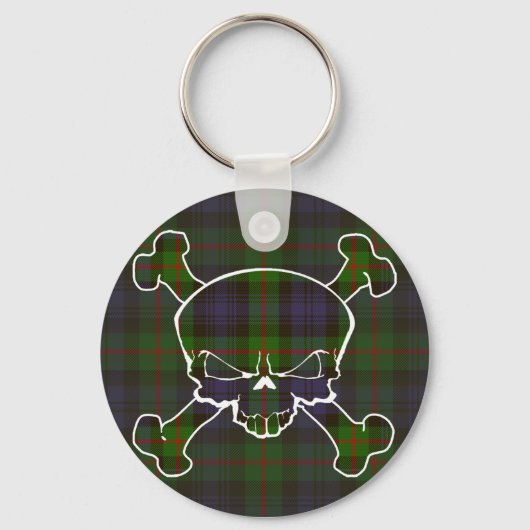Murray Tartan Skull No Banner Sleutelhanger (Voorkant)