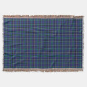 Murray Turquoise en Royal Blue Tartan Deken (Voorkant)