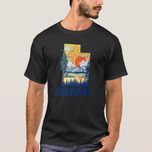 Murray Utah Natuur State Pride Mountains Retro T-shirt