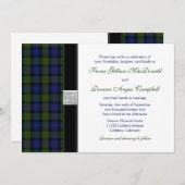 Murray van Atholl Tartan Wedding Invitation Kaart (Voorkant / Achterkant)