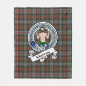 Murray van Atholl Weathered Clan Badge Tartan Pset Fleece Deken (Voorkant)
