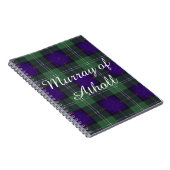 Murray van Athollclan Pset Scottish kilt tartan Notitieboek (Rechterzijde)