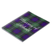 Murray van Athollclan Pset Scottish kilt tartan Notitieboek (Linkerzijde)