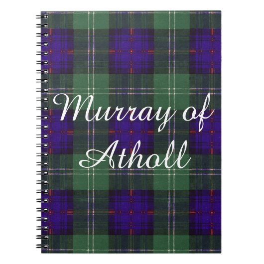 Murray van Athollclan Pset Scottish kilt tartan Notitieboek (Voorkant)