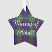 Murray van Athollclan Pset Scottish kilt tartan Ornament (voorkant)