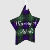 Murray van Athollclan Pset Scottish kilt tartan Ornament (voorkant)