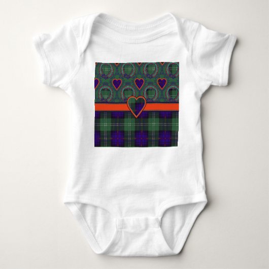 Murray van Athollclan Pset Scottish kilt tartan Romper (Voorkant)