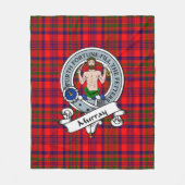 Murray van Tulloch Clan Badge Tartan Pset Fleece Deken (Voorkant)
