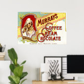 Murrays Coffee Cream Chocolade Poster (Thuiskantoor)