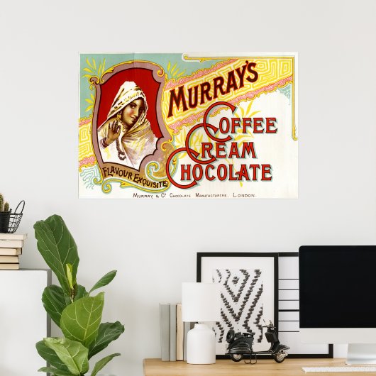 Murrays Coffee Cream Chocolade Poster (Thuiskantoor)